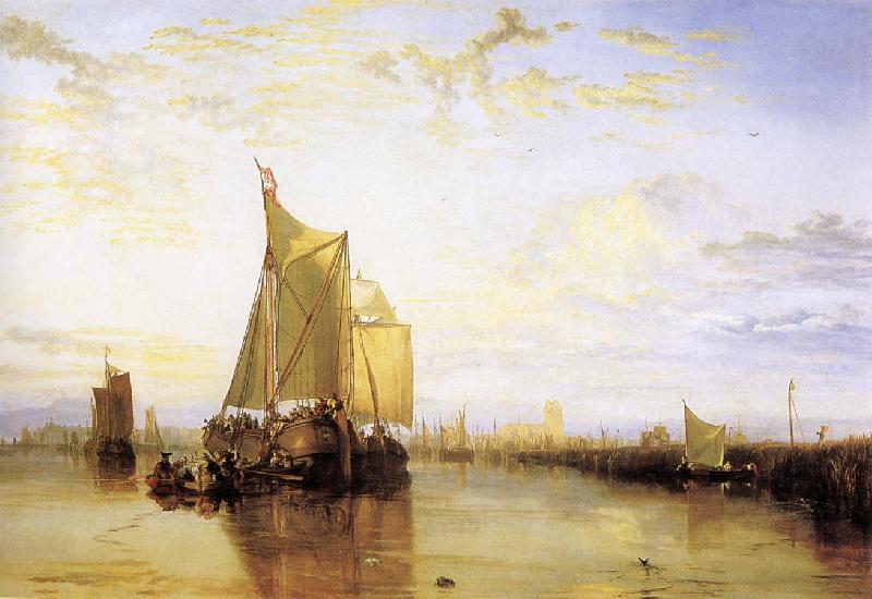 J.M.W. Turner Dort,or Dordrecht,the Dort Packet-Boat from Rotterdam Becalmed oil painting image